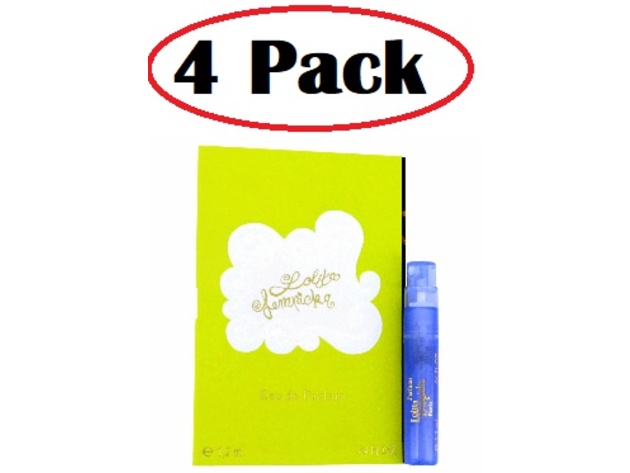 4 Pack of LOLITA LEMPICKA by Lolita Lempicka Eau De Parfum Vial (sample) .03 oz