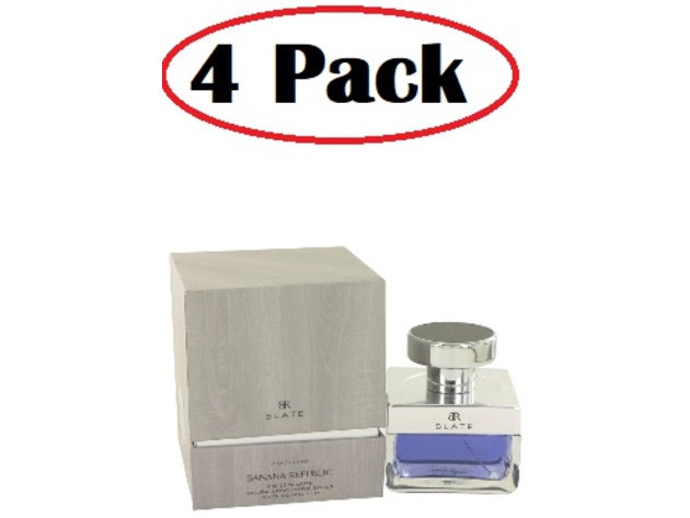 4 Pack of Banana Republic Slate by Banana Republic Eau De Toilette Spray 3.3 oz