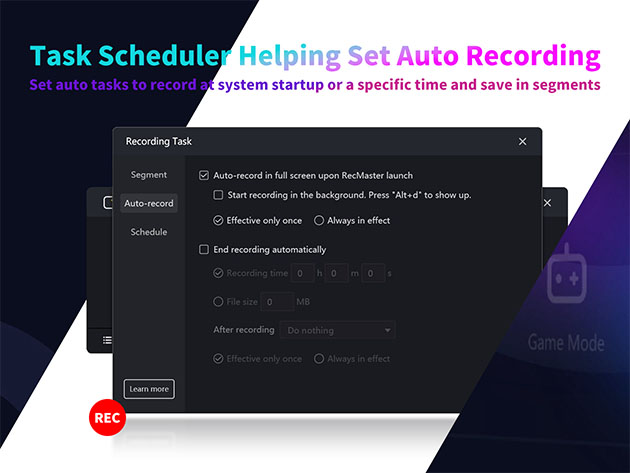 RecMaster Screen Recorder: Lifetime Subscription (Windows Only)