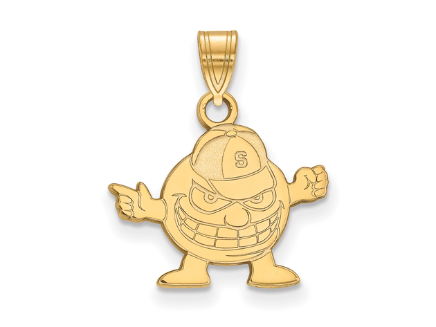 NCAA 10k Yellow Gold Syracuse U. Small Pendant