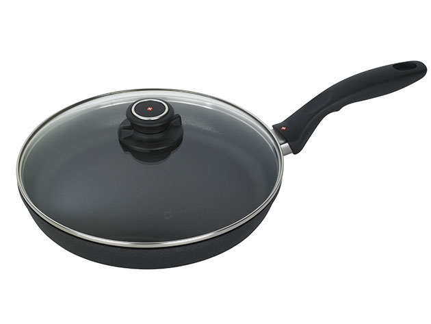 A frying pan with a lid. 