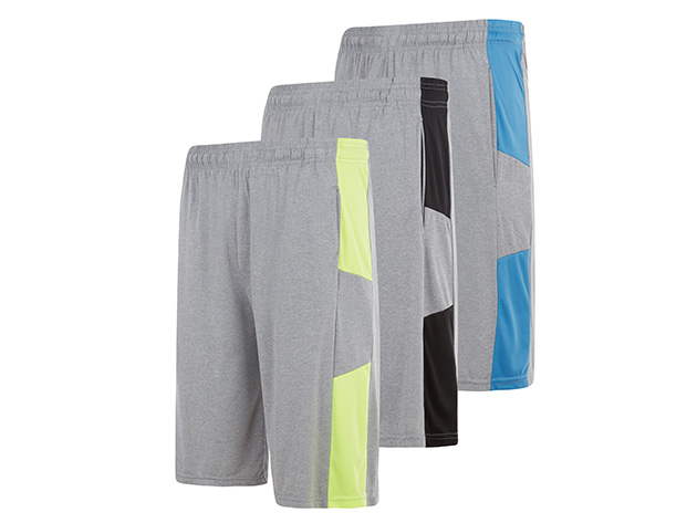 Athletic Shorts for Men with Pockets (3-Pack, Set B/Small)