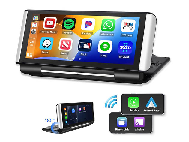 Apple CarPlay & Android Auto Wireless Adapter with Streaming Service Support (2024 Edition)