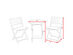 Costway 3 Piece Folding Bistro Table Chairs Set Garden Backyard Patio Furniture Black