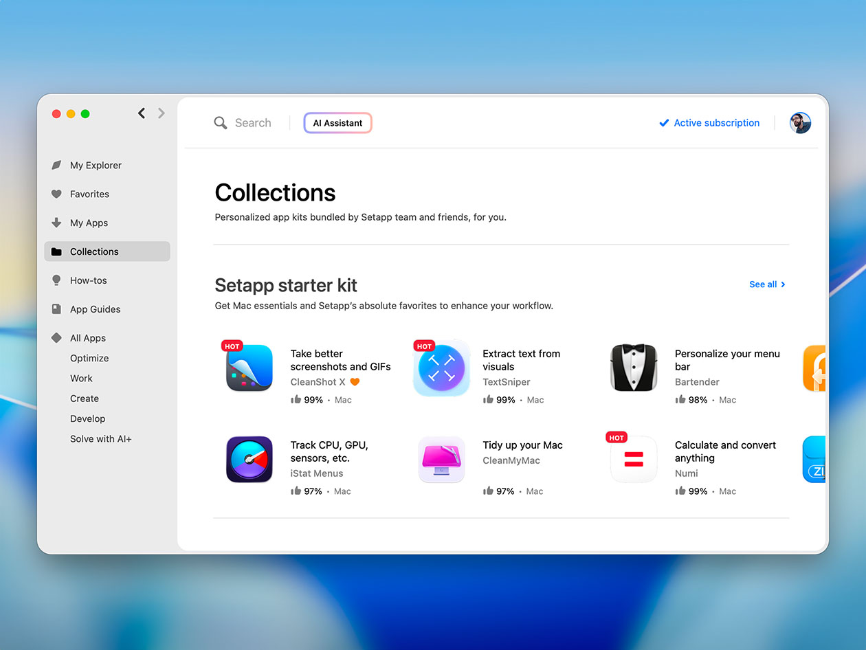 Setapp AI: 1-Year Subscription