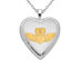 Sterling Silver Claddagh Heart Locket Pendant Necklace with Chain