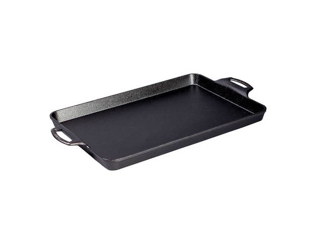 Lodge BW15BPA1 15.5 x 10.5 inch Seasoned Cast Iron Baking Pan