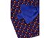 Tommy Hilfiger Men's Solid Stripe Silk Pre-Tied Bow Tie & Wiener Silk Pocket Square Set Blue Size Regular