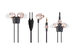 WRAPS Core Wearable Headphones with Mic & Lightning Adapter (Rose Gold)