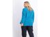 Karen Scott Women's Plus Sport Space-Dye Microfleece Top True Teal Size 3 Extra Large