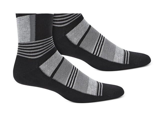 Alfani Men's Abstract Boxes Socks Black Size Regular