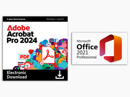 Adobe Acrobat Pro + Microsoft Office Professional License Bundle