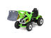 Kids Ride On Excavator Truck 12V Battery Powered Front Loader Digger BlueGreen - Green