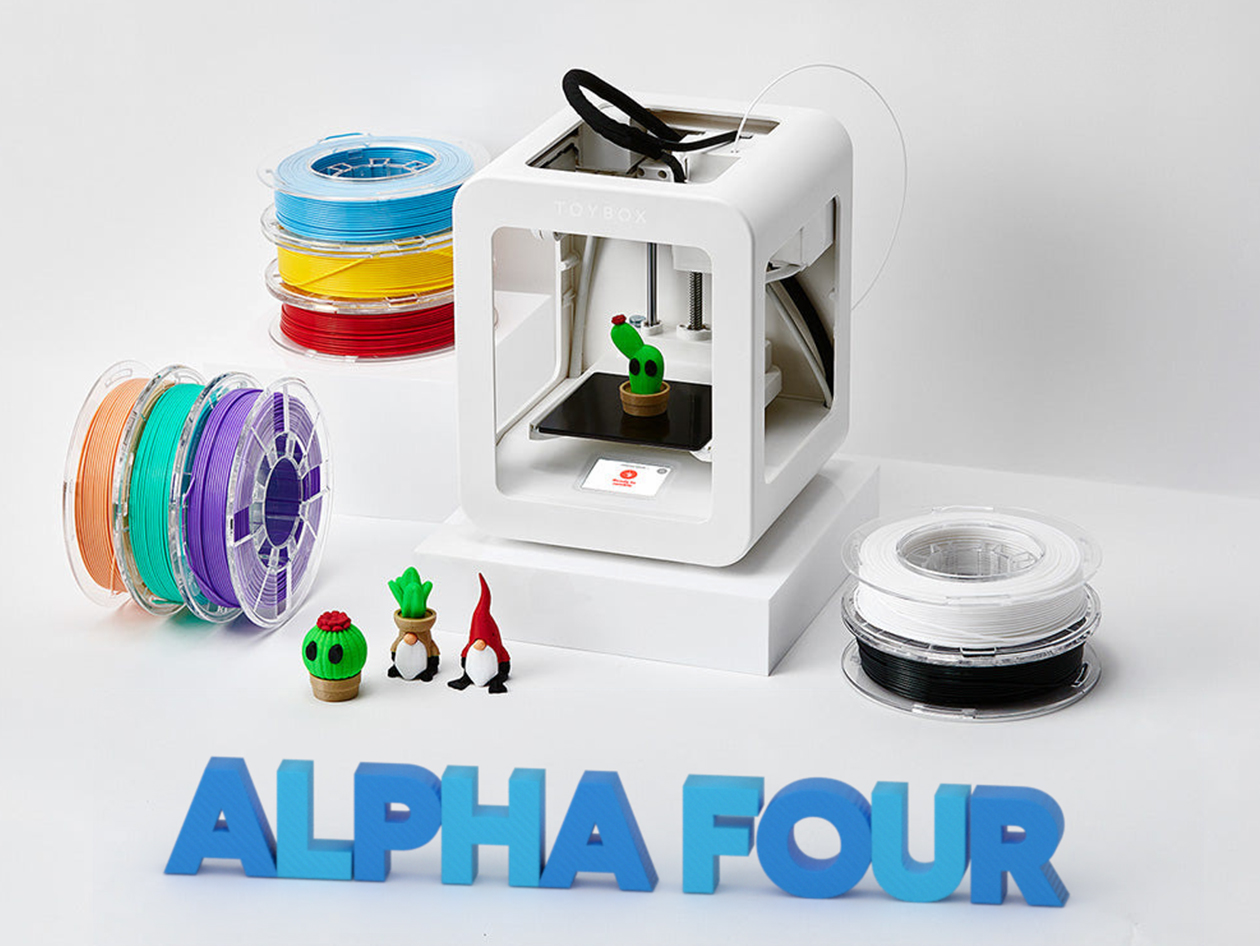 Toybox Alpha Four 3D Printer Deluxe Bundle