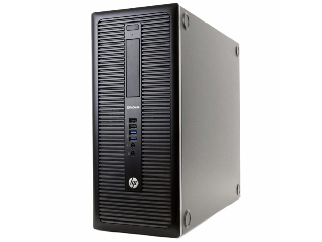 HP EliteDesk 800 G1 Tower PC, 3.2GHz Intel i5 Quad Core Gen 4, 8GB RAM, 1TB SATA HD, Windows 10 Professional 64 bit, BRAND NEW 24” Screen (Renewed)
