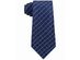 Michael Kors Mens Classic Textured Grid Silk Neck Tie Blue 3 1/8" Blue Size Regular