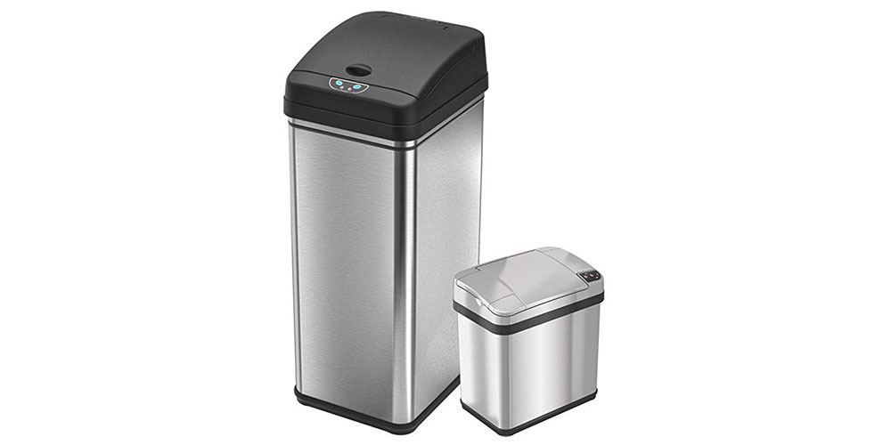 iTouchless 13-Gallon & 2.5-Gallon Automatic Sensor Trash Cans