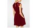 Speechless Juniors' Lace-Shoulder Knit Skater Dress Red Size Small