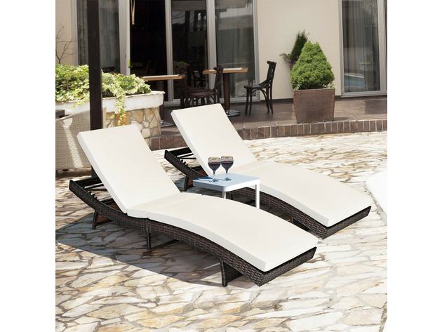 Costway folding on sale lounge chair