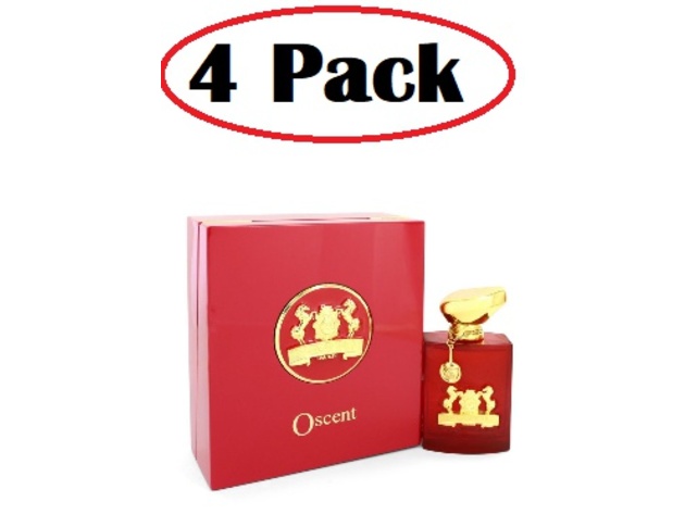 4 Pack of Oscent Rouge by Alexandre J Eau De Parfum Spray (Unisex) 3.4 oz