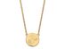 14k Yellow Gold U.S. Marine Corps Large Disc Necklace, 18 Inch