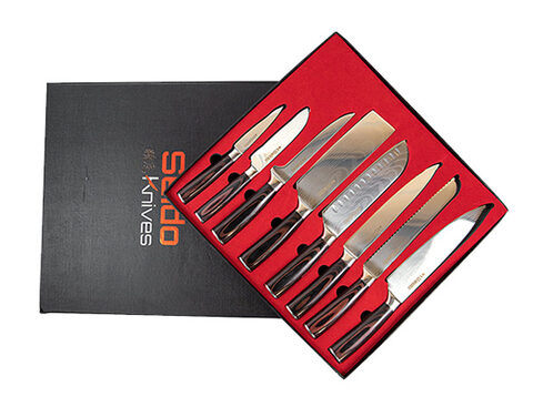 Seido Master Chef Knife Set, 8-Piece Kitchen Knife Set, High-Carbon  Stainless Steel Handmade Culinary Knives, Professional Chef Knives, Kitchen  Knives