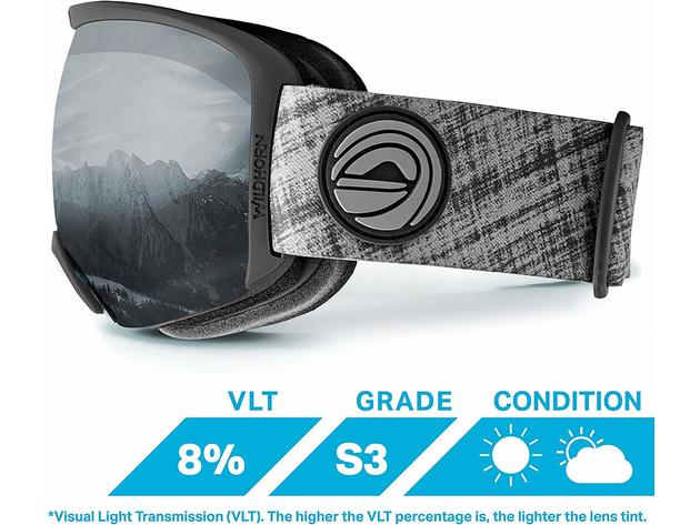 Wildhorn Cristo Ski Goggles - Stealth, Jet Black (New)