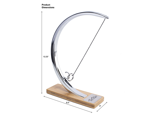 Desktop Tiki Toss: The Original Hook & Ring Game (Chrome)