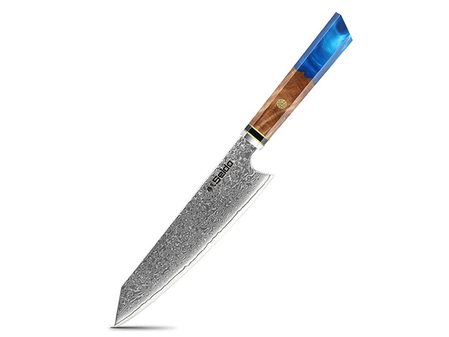 Seido™ Kiritsuke 8.5" Damascus Chef Knife (Sapphire Blue)