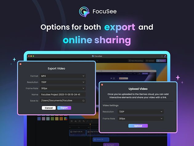 FocuSee Screen Recording Tool: One-Time Lifetime Subscription 