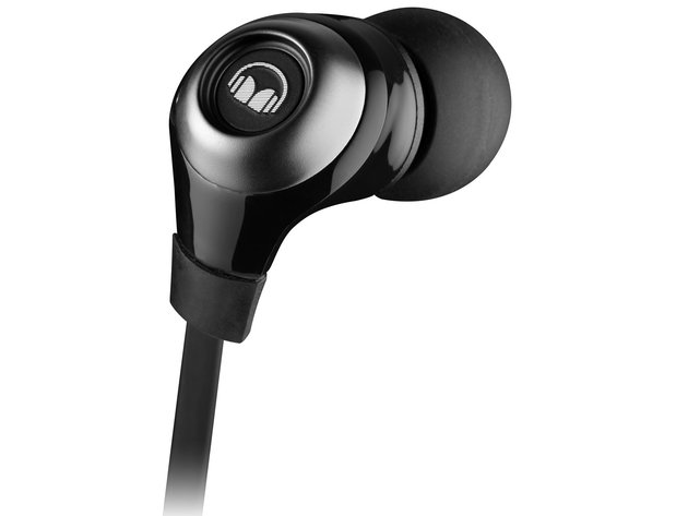 Monster N-Lite In-Ear Wired Earbud Headphones with Mic and In-Line Controls, High Performance Earbuds, Black (Refurbished)