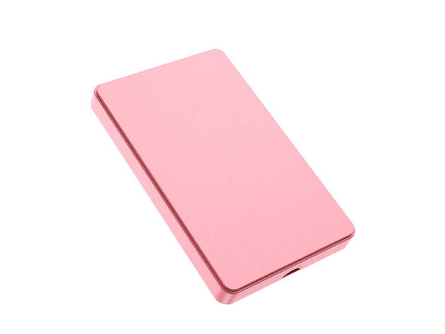 Slim Portable USB 3.0 External Hard Drive - 500GB (Pink)