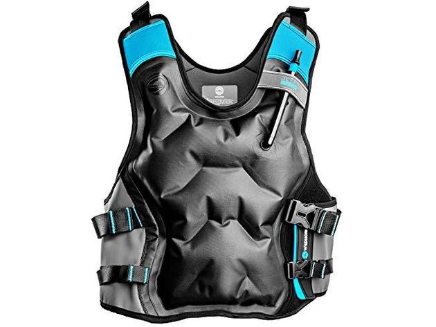 WildHorn Outfitters Inflatable Snorkel Vest Premium Jacket, X-Large - Black (New)