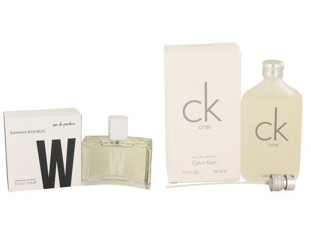 Gift set  Banana Republic W by Banana Republic Eau De Parfum Spray 4.2 oz And  CK ONE EDT Pour/Spray (Unisex) 1.7 oz