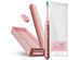 AquaSonic Icon Toothbrush with Magnetic Holder & Slim Travel Case (Light Pink)