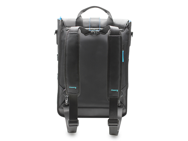 Moovy Bag: Vegan Leather Backpack with Portable Power Station 