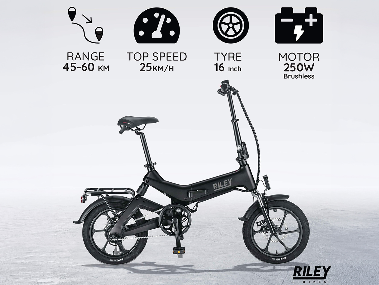 Riley RB1 Folding Electric Bike Green