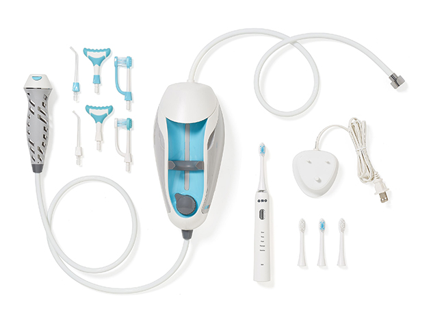 ToothShower Shower Flosser & Sonic ToothBrush Bundle (Couple Suite)