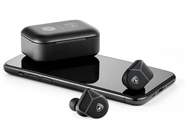 Master and Dynamic MW07 Plus True Wireless Earphones - Lamborghini 3 - Black/Black - Certified Refurbished Brown Box