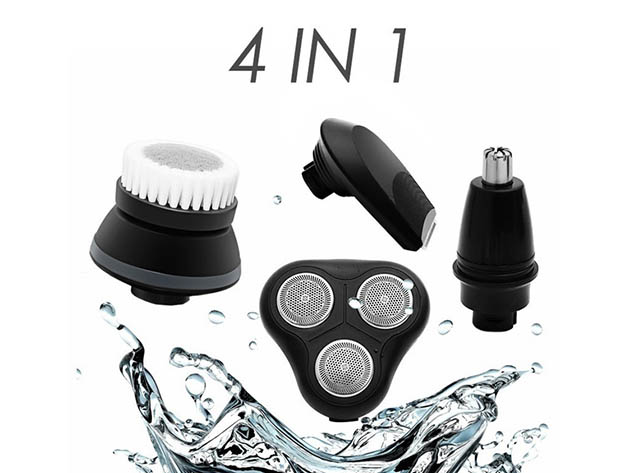6D Multifunctional 4-in-1 Rechargeable Washable Shaver