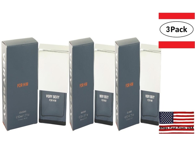 3 Pack Very Sexy by Victoria's Secret Cologne Spray 1.7 oz for Men