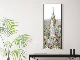 Museum Mounted Canvas "Manhattan" by HR-FM 