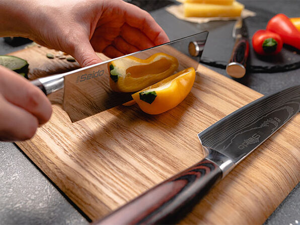 SEIDO™ Japanese Chef Knife Set, 8-Pc Kitchen Knives on Vimeo