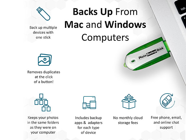Photo Backup Stick (Green/128GB)