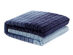 Colette Flannel Reversible Jacquard Throw (Navy)