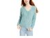Freshman Juniors' Fuzzy V-Neck Sweater Green Size X-Large