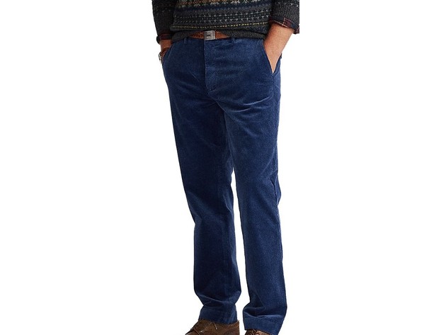 Polo Ralph Lauren Men's Stretch Classic Fit Corduroy Pants Navy Size 38X32