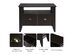 Costway Multi-function Lateral File Cabinet Coffee Table TV Stand Retro Furni W/2 Drawer