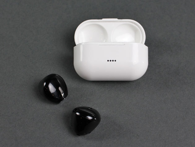 AirTaps True Wireless Earbuds with Water-Resistance (Black)