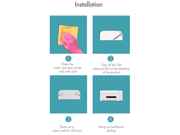 UV-C Toothbrush Holder & Sterilizer